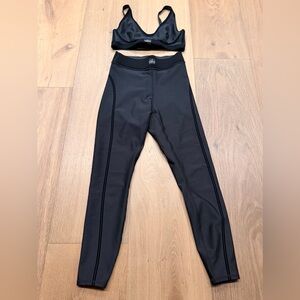 ALO Yoga Black High-Waist Leggings & Bralette Set